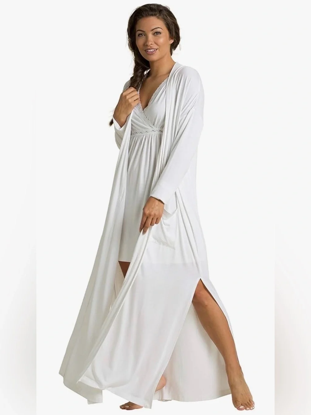 Barefoot Dreams Luxe Milk Jersey Women's Duster Robe,  NWT Size XXS/S